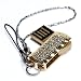 Axxen 4 GB USB Flash Drive with Swarovski Crystals, Crystal Gold
