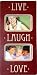 Newview X580-97 Wide Wood Frame, Live Laugh Love