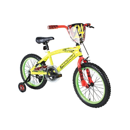 Dynacraft Boy's Magna Rip Tide Bike (Yellow/Green, 18-Inch)