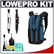 Lowepro Flipside 200 Backpack Digital SLR Camera Case (Arctic Blue) + Accessory Kit for Canon Rebel T3, T3i, T1i, T2i, EOS 60D, 5D, 7D, Nikon D3000, D3100, D5000, D5100, D7000, D300s, Olympus Evolt E-5, E-30, E-620 & Sony Alpha A560, A580, A33, A35, A55