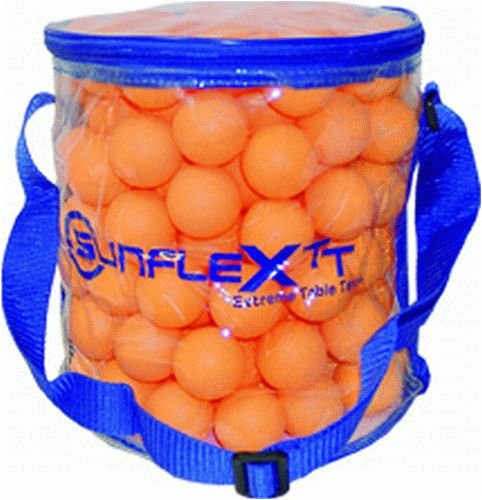 sunflex Balltasche gef&uuml;llt mit 144 Tischtennisb&auml;llen