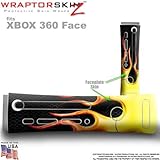 Metal Flames Skin by WraptorSkinz TM fits Original XBOX 360 Factory Faceplates