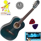 Childs 3/4 Size Nylon String Classical Acoustic Guitar Green Blue