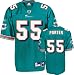 Joey Porter Reebok NFL Aqua Premier Miami Dolphins Jersey - Medium