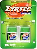 Zyrtec Cetirizine Hcl/Antihistamine (10 mg), 100 Tablets