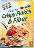 Weetabix Organic Crispy Flakes & Fiber Cereal, 12-Ounce Boxes (Pack of 6)
