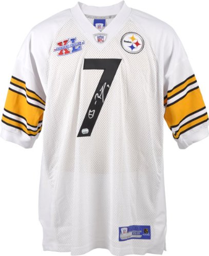 Ben Roethlisberger Autographed Jersey | Details: Pittsburgh Steelers, White, Super Bowl