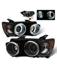 Automotive Parts and Accessories: SPPC Black Projector Headlights CCFL Halo For Chevrolet Sonic - (Pair) - SPPC