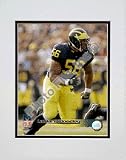 LaMarr Woodley University of Michigan Wolverines 2006 Action Double Matted 8O x 10O Photograph (U