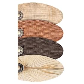 Emerson B20DW Maui Bay Wicker Blades, 23-Inch Long, 12-Inch Wide, Dark Walnut, Set of 5 by Emerson