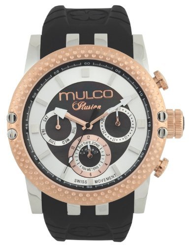 MULCO Men's MW3-11169-025 Lincoln Illusion Chronograph Analog Swiss Movement Watch