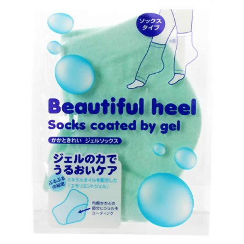 かかときれい　ジェルソックス　グリーン