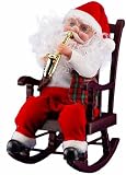 Animated Musical Santa in Rocking Chair