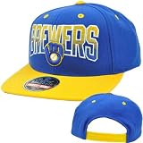 MLB American Needle Retro Flat Bill Snapback Hat Cap Hayes Milwaukee Brewers