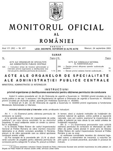 Monitorul Oficial Al Romaniei - Partea I