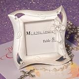 White cross design frame favors