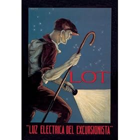 Buyenlarge 01535-7CG12 Luz Electrica del Excursionista 12x18 Giclee on canvas