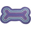 LAVENDER - Bone Shaped Knit Rug / Placemat LAVENDER - Bone Shaped Knit Rug / Placemat