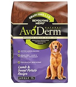 AvoDerm Natural Revolving Lamb and Sweet Potato Recipe Menu for Adult Dog, 22 lb. AvoDerm Natural Revolving Lamb and Sweet Potato Recipe Menu for Adult Dog, 22 lb.