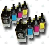8 High-Capacity LC900 Compatible Ink Cartridges for the Brother MFC-425CN Printer Model