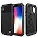 Punkcase iPhone Xs Max Metal Case, Heavy Duty Military Grade Rugged Armor Cover [Shock Proof] Hard Aluminum & TPU Design W/Tempered Glass Screen Protector Compatible W/Apple iPhone Xs Max [Black]