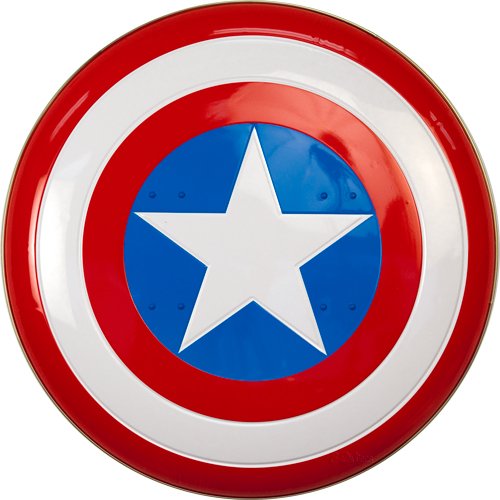  Captain America Authentic Metal Shield Adult Size Prop Replica