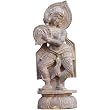 Antique Figurine Human Statue Carved in Stone (sos244)