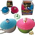 Gift Special 40% Off Silicone Cup Glass Cover Suction Lids Premium Leakproof Reusable Suction Mug Lids Keeps Beverages Hot -5 Out of 5 Stars- Set Includes 2 Cup Cover Designs with Cute Figurine Handles Plus Free Bonus Gift