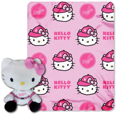The Northwest Company MLB Los Angeles Dodgers/Hello Kitty Hugger Throw
