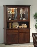 Mission Style Solid Wood China Cabinet Buffet Hutch