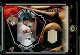 2004 Donruss Studio Nomar Garciaparra Game Used Bat Spirit of the Game #44/100 Baseball Card - Mint Condition - Shipped In Protective Display Case!