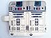 R2D2 Robot Pattern Slim Wallet Card Flip Stand PU Leather Pouch Case Cover for 2013 Apple iPhone 5C