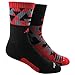 adidas Men's Energy Camo 2-Pack Crew Socks, Black/Power Red/Onix, Large