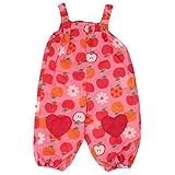 Kids Foret（キッズフォーレ） ポップな総柄お砂場遊び着 サロペットタイプ　B81811 (80cm, ピンク（リンゴ柄）)