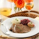 Beef Pot Roast with Gravy with Mashed Potatoes, and Red Cabbage