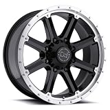 17x9 Black Rhino Moab (Gloss Black w/ Machined Lip) Wheels/Rims 8x165 (1790MAB-28165B22)
