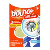 Bounce Dryer Bar - 2 Month Fresh Linen, and Plastic Clamshell (Pack of 6)