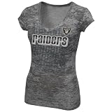 NFL Oakland Raiders Pride Playing Short Sleeve Deep V-Neck Tri-Blnd Tee