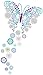 Wall Pops WPK0626 Social Butterfly Wall Decals