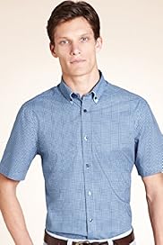 Autograph Pure Cotton Mini Gingham Checked Shirt