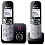 Panasonic KX-TG6822EB Twin DECT Cordl...