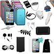 GTMax 23 Items Accessories Bundle kit for Apple iPod touch 8GB 32GB 64GB (2011 New Generation) 4 4G