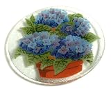 Peggy Karr 8-Inch Glass Hydrangea Plate