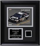 Clint Bowyer Framed 6x8 Photograph with Race Tire and Personalized Nameplate