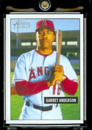 2005 Bowman Heritage # 118 Garret Anderson Los Angeles Angels Baseball Card