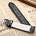 KS 20mm Black Leather Men's Replacement Watch Band Straps WB2042