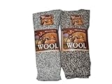 6 Pairs Mens Extra Thick Short Wool Mix Socks.