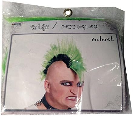 PMG Halloween Wig Mohawk 6" Tall Green