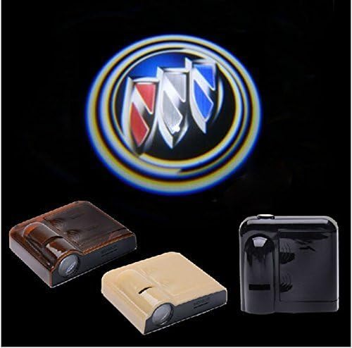 Outstorer 2PCS 5W Universal Wireless No Drill Magnetic Car LED Door Welcome Projector Logo Ghost Shadow Laser Lights for Buick