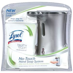 Lysol Healthy Touch Hand Soap, Starter Kit Stainless, Aloe, 8.50-Ounce $14.75